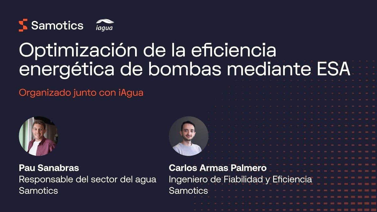 Optimize your water pump efficiency through pump condition monitoring (in Spanish)